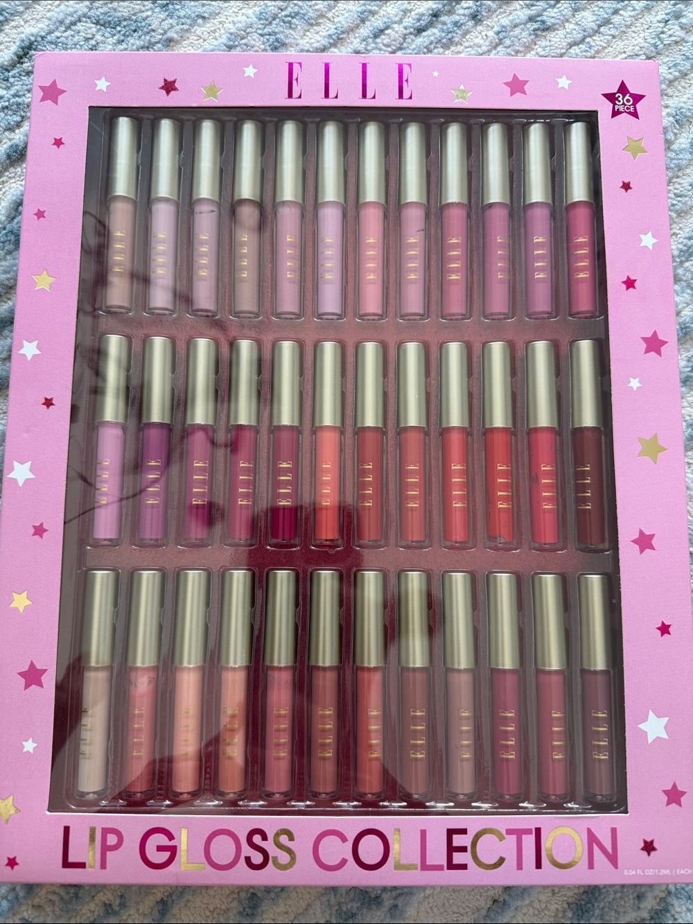 NIB 36-piece Elle Lip Gloss Collection